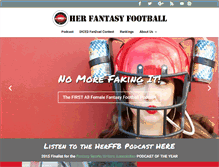 Tablet Screenshot of herfantasyfootball.com